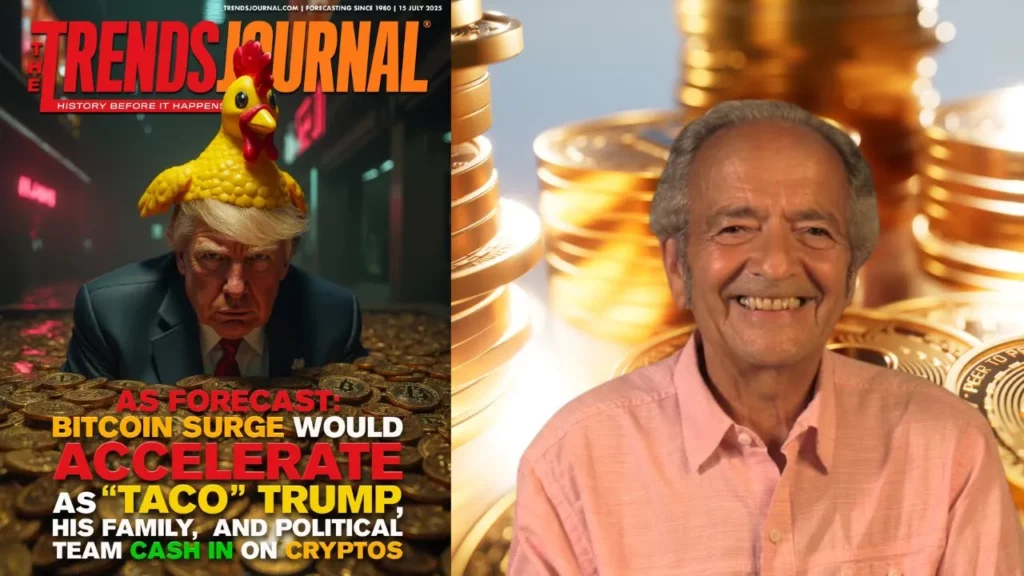 Gerald Celente from trends journal talks about a forcast bitcoin surge