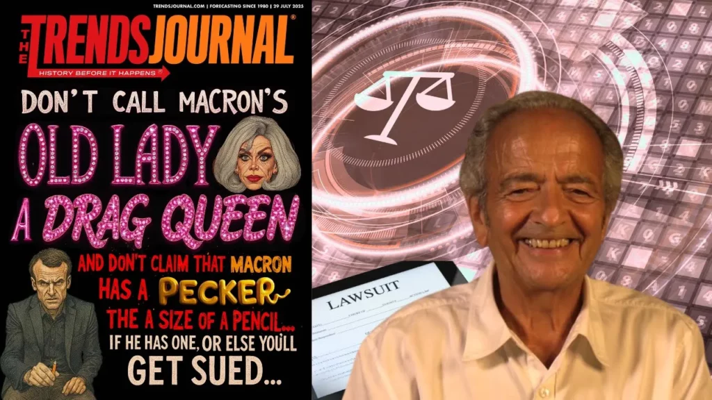 Gerald Celente talks about how you shouldnt call macrons lady a drag queen