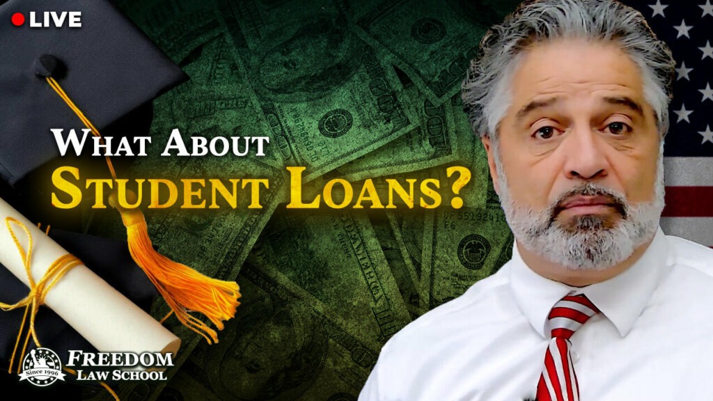 The FreedomLawSchool channel talks about federal student loans and how you need to think twice before falling into its trap