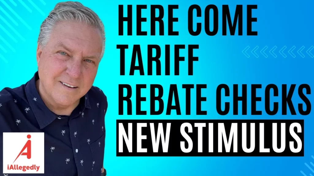 I Allegedly talks about a tariff rebate that checks if you could get 2000