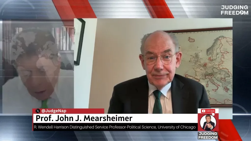 Judge Napolitano – Judging Freedom channel talks with professor john mearsheimer