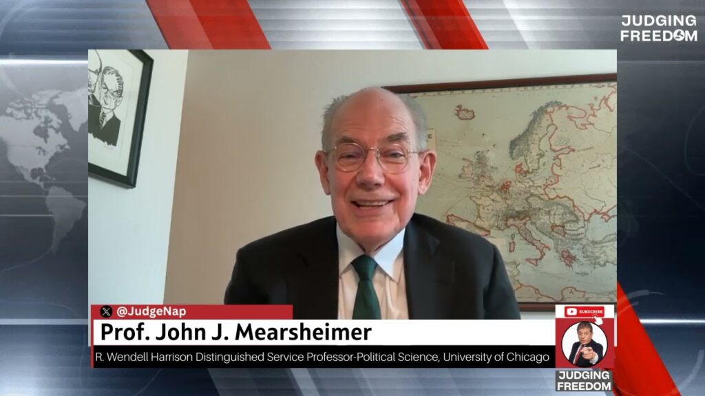 Judge Napolitano – Judging Freedom channel talks about how proffesor john mearsheimer talks about trumps first 6 months