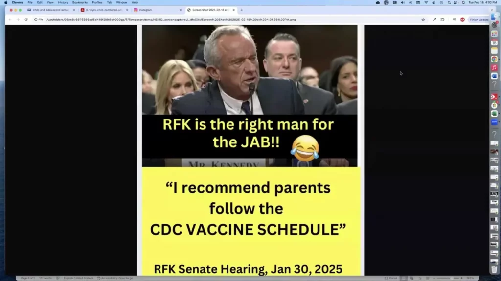 The Healthy American Peggy Hall talks about a flimsy and wrong vaccine lawsuit against the CDC