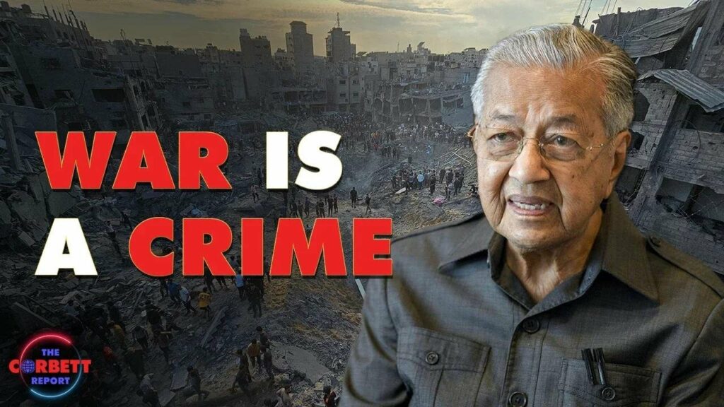 The Corbett Report talks about how war is a crime