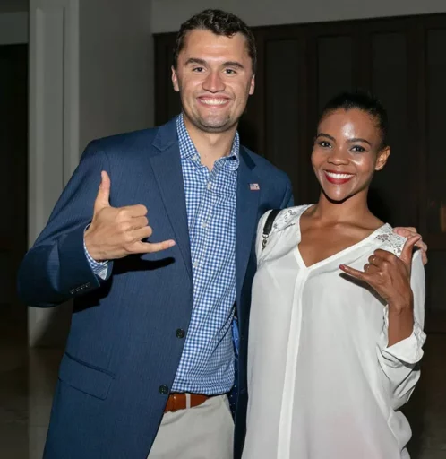 Charlie Kirk and Candace Owens