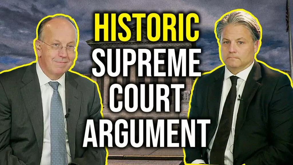 Judicial Watch talks about a legal team discussing a historical supreme court date