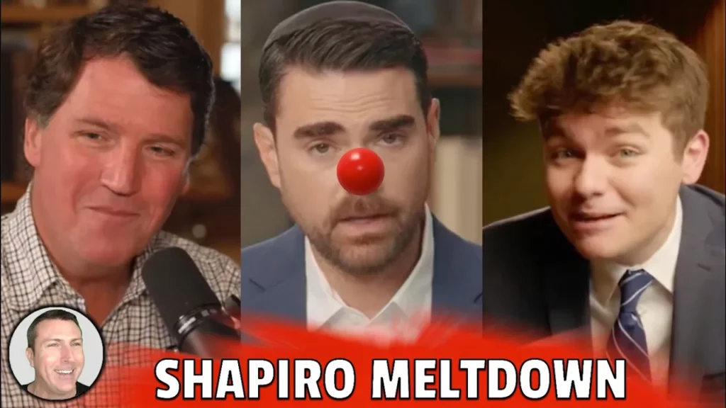 Mark Dice talks about how ben shapiro goes off the rails total meltdown over tucker