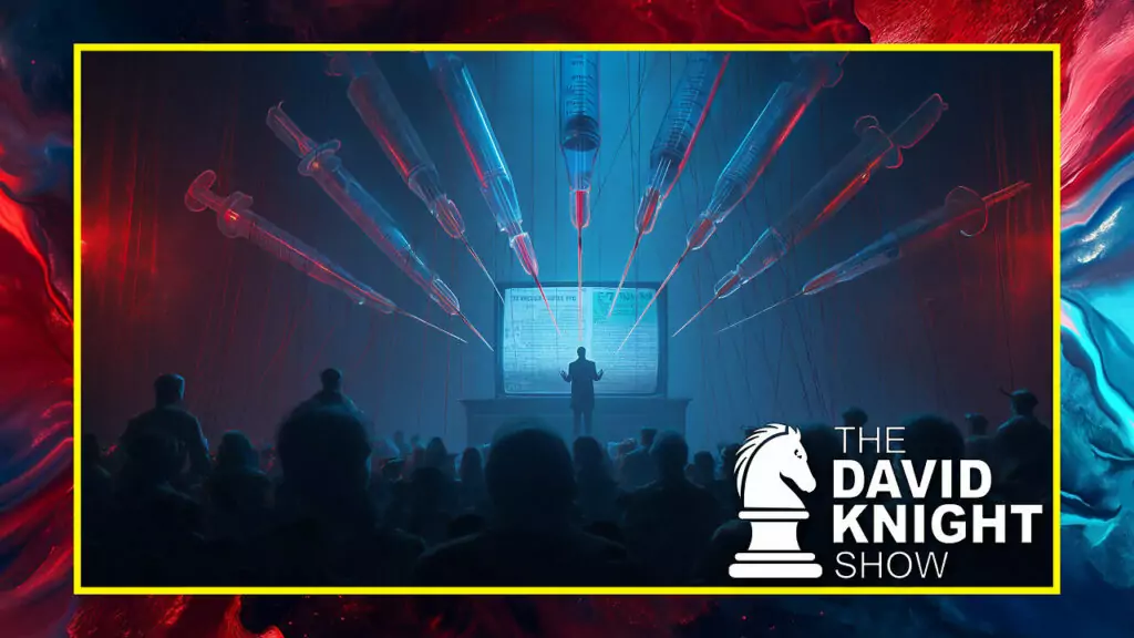 The David Knight Show talks during a monday episode